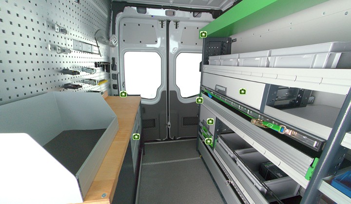 Fahrzeugeinrichtung Innenansicht