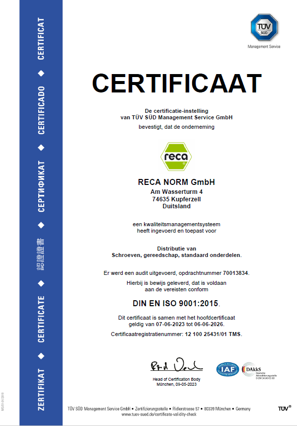 Certificate ISO 9001:2015